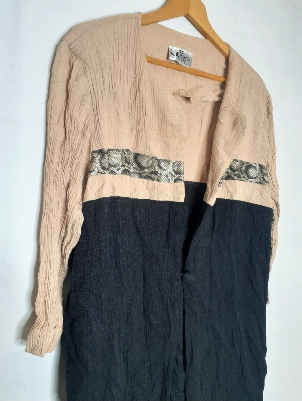 SJL Fashion Vintage 22 Jacket + Dress Set Stretch Plus Size